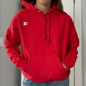 Champion red hoodie